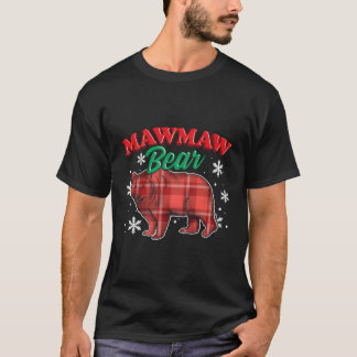 T-shirt Mawmaw Bear Buffalo Plaid Cadeau Correspondant Our
