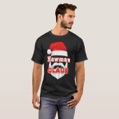 T-shirt Mawmaw Claus Noël Père Noël Face Joyeuse Sueur moc (Devant entier)