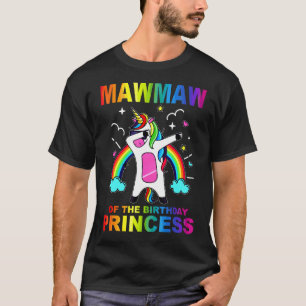 T-shirt Mawmaw De La Princesse Anniversaire Dabbing Unico