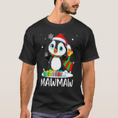 T-shirt Mawmaw Penguins Santa Hat Noël correspondant Fami (Devant)