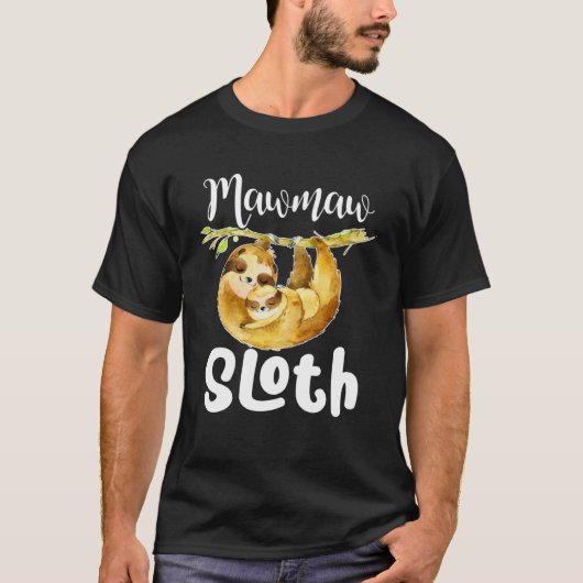 T-shirt Mawmaw Sloth Matching Famille mignonne Mère s Day (Devant)