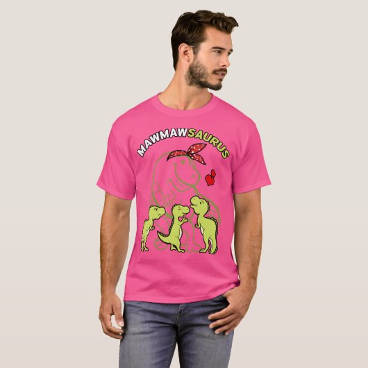 T-shirt Mawmawsaurus Mawmaw Tyrannosaurus Dinosaur Mère (Devant entier)