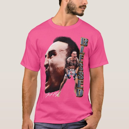 T-shirt Max Holloway béni (Devant)
