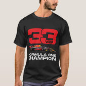 T-shirt Max Verstappen Formule Un Champion F1 Go Max 33 (Devant)