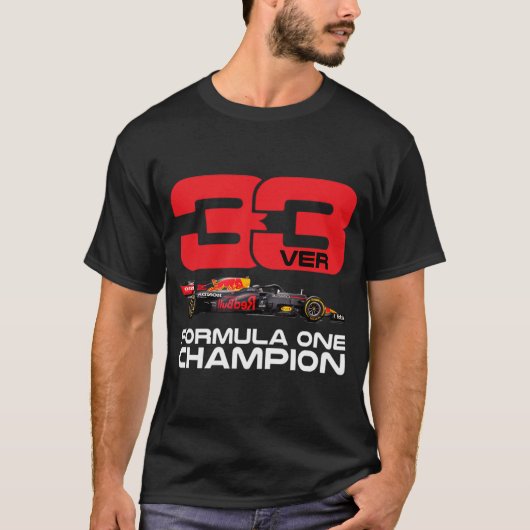 T-shirt Max Verstappen Formule Un Champion F1 Go Max 33 (Devant)