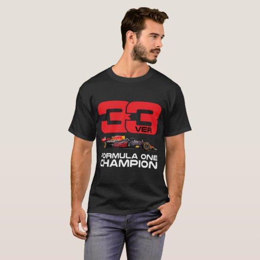 T-shirt Max Verstappen Formule Un Champion F1 Go Max 33 (Devant entier)