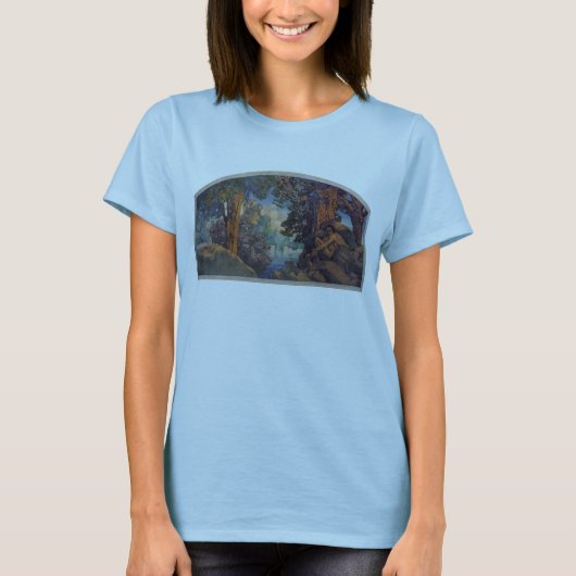 T-shirt maxfield mural de bigelow parrish (Devant)