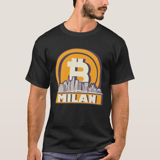 T-shirt Maximaliste Milan Bitcoin (Devant)