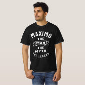 T-shirt Maximo Nom personnalisé (Devant entier)