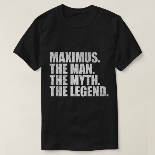 T-shirt MaximusMaximus Nom Maximus prénom (Design devant)