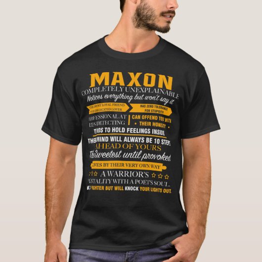 T-shirt MAXON totalement inexplicable (Devant)