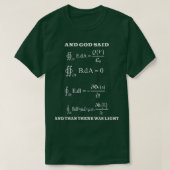 T-shirt Maxwell Equations Light Electricity Physics Scienc (Design devant)