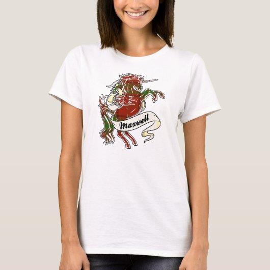 T-shirt Maxwell Tartan Unicorn (Devant)