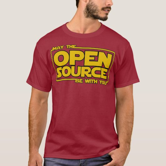 T-shirt May Open Source programmation drôle devinets linux (Devant)