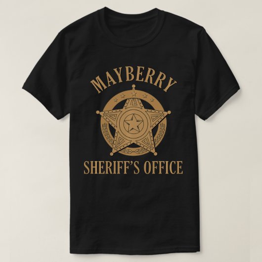T-shirt Mayberry Sheriff's Office Classic TV (Design devant)