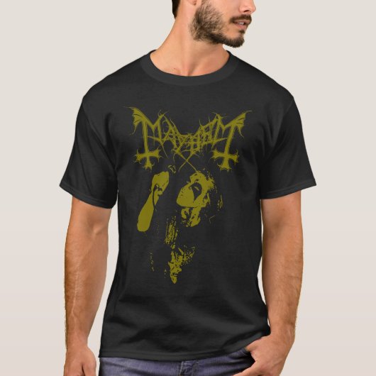 T-shirt Mayhem - Dead on the mic - Original Print (Devant)