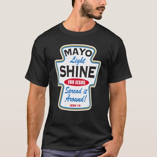 T-shirt Mayo Light Shine Christian (Devant)