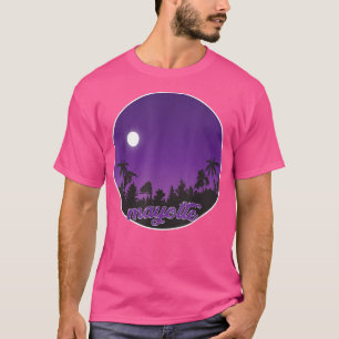 T-shirt mayotte De nuit avec Palms
