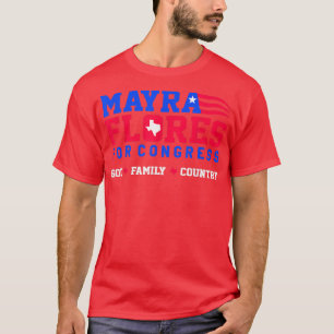T-shirt Mayra Flores Pour Congrès Dieu Famille Pays
