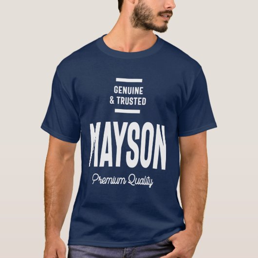 T-shirt Mayson Nom personnalisé Cadeau Anniversaire (Devant)