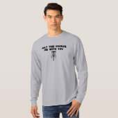 T-shirt maythecoursebewithyou (Devant entier)