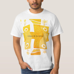 T-shirt Maz Noughts & Wavy Carrés Check Abstrait 7a 1974