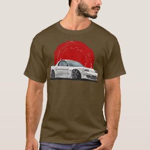 T-shirt Mazda argenté RX7 fd