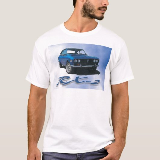 T-shirt Mazda Rx-2 bleu (Devant)