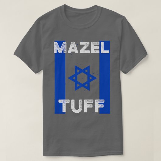 T-shirt Mazel Tuff Strong Funny Jewish Work Out Gym Hanukk (Design devant)