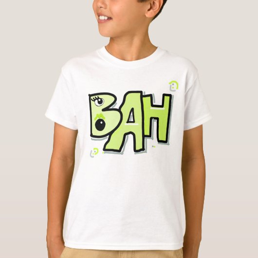 T-shirt Mazipoodles Bah Humbug 3D Lime (Devant)