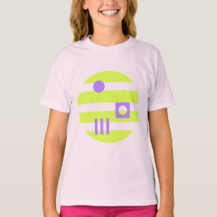 T-shirt Mazipoodles Dans La Lune Lime Violet