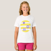 T-shirt Mazipoodles Dans Lilac Jaune clair De Lune (Devant entier)