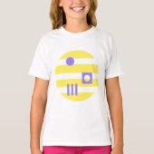 T-shirt Mazipoodles Dans Lilac Jaune clair De Lune (Devant)