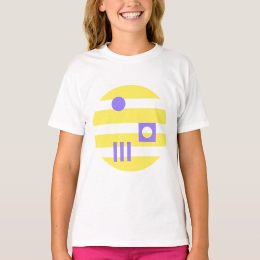 T-shirt Mazipoodles Dans Lilac Jaune clair De Lune (Devant)