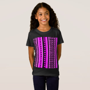 T-Shirt MAZIPOODLES Motif de Tricot à rayures 001 B