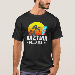 T-shirt Maztlan Mexico Beach Tourist Souvenir Vacances Tra