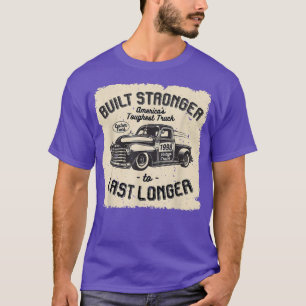 T-shirt mb 1998 Vintage Truck Birthday Built Stronger To L