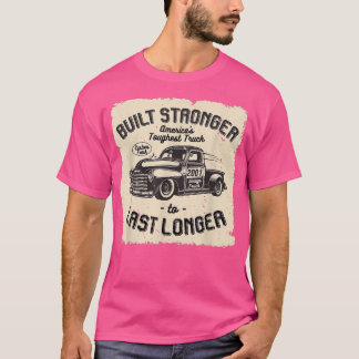 T-shirt mb 2001 Vintage Truck Birthday Built Stronger To L