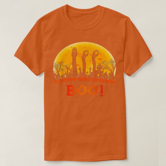 T-shirt Mb Boo American Sign Language Asd Sourd Halloween  (Design devant)