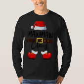 T-shirt Mb Mawmaw Claus Santa Hat Pajamas Christmas Matchi (Devant)