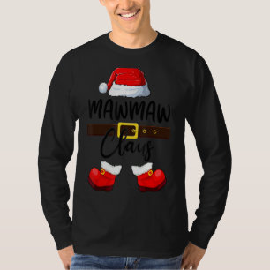 T-shirt Mb Mawmaw Claus Santa Hat Pajamas Christmas Matchi