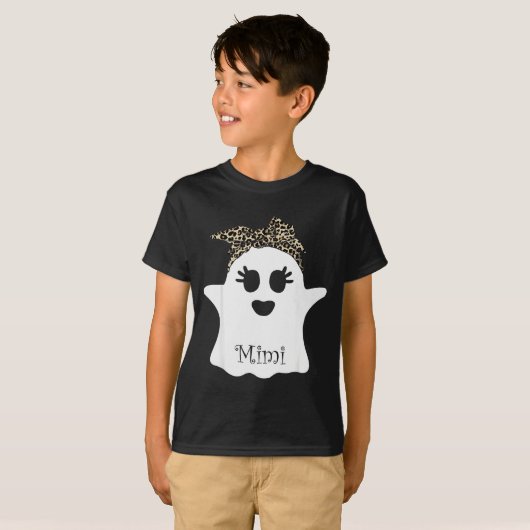 T-shirt Mb Soky Mimi Ghost Bandana Boo Halloween Family Ma (Devant entier)