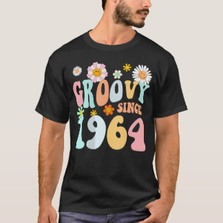 T-shirt Mb Super Depuis 1964 Hippie Flower 58E Anniversair