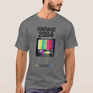 T-shirt Mb Vintage 2004 Télévision Retro Dripping TV 18E