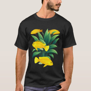 T-shirt Mbuna Cichlids Yellow Cichlids Aquarium Fish Art