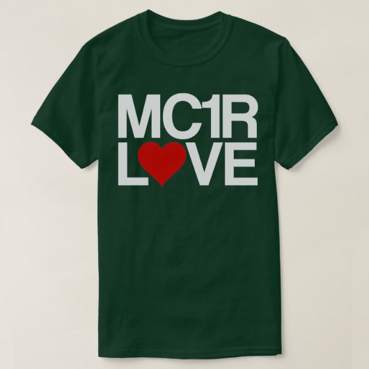 T-shirt MC1R Love Redhead 2 (Design devant)