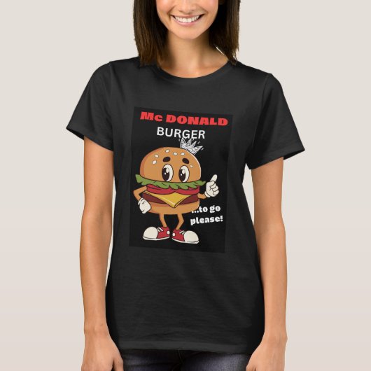 T-Shirt Mc DONALD BURGER (Devant)