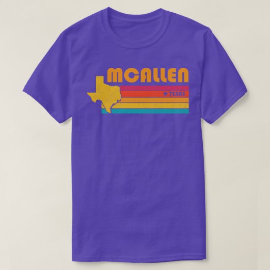 T-shirt McAllen Texas Vintage Souvenir dénudé (Design devant)