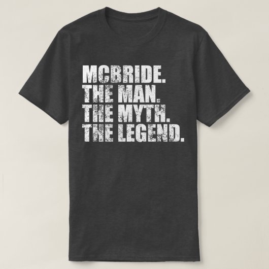 T-shirt McbrideMcbride Nom de famille Mcbride Nom de famil (Design devant)