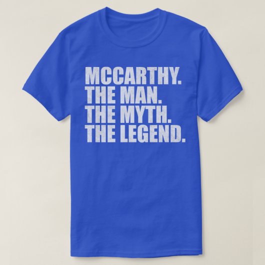 T-shirt MccarthyMccarthy Nom de famille Mccarthy Nom de fa (Design devant)